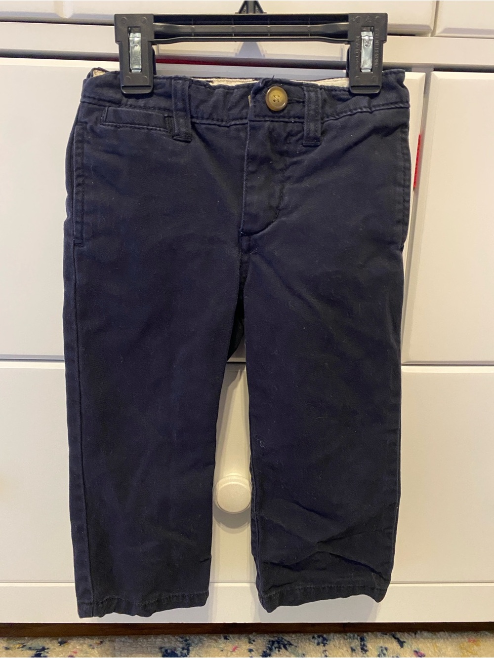 GAP Boys Black Cotton Chino Pants / Size 2T / GUC